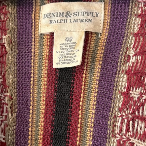 RL Denim & Supply Sleeveless Cardigan Vest - Picture 11 of 14